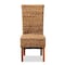 Baxton Studio Trianna Rustic Transitional Natural Abaca and Brown Finished Wood Dining Chair 207-12844 - alternate 10